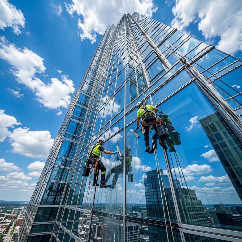 High-Rise Facade & Exterior Glass Cleaning